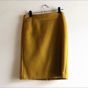 J. Crew Knee Length Wool Pencil Skirt